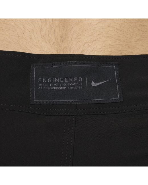 Nike Black Swim Fadeaway 7" Board Shorts for men