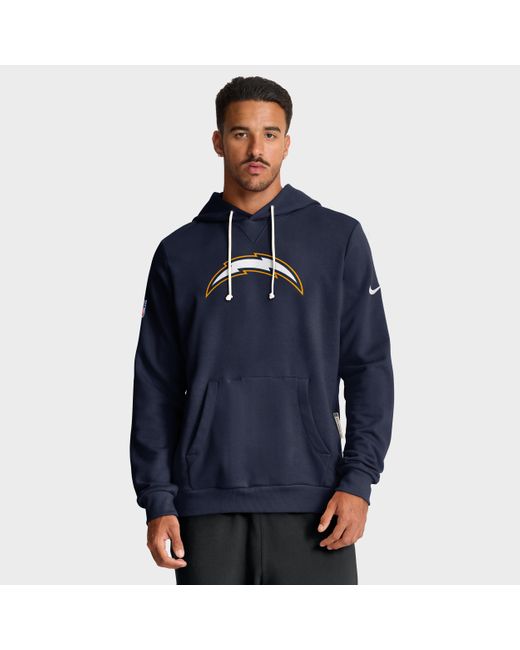 Nike Blue Los Angeles Chargers Alt Offensive Set Play Sideline Dri-Fit Nfl Pullover Hoodie for men