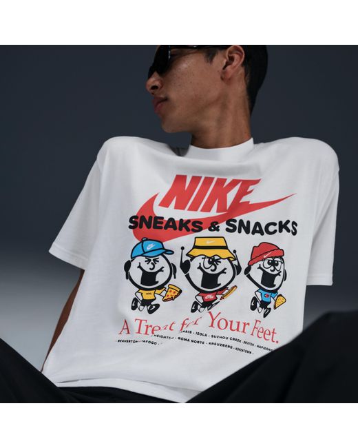 Nike Sportswear Max90 T-Shirt in het Blue voor heren