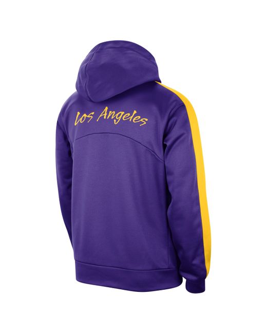 Nike Los Angeles Lakers Starting 5 Therma-fit Nba Pullover Hoodie in Purple  for Men | Lyst