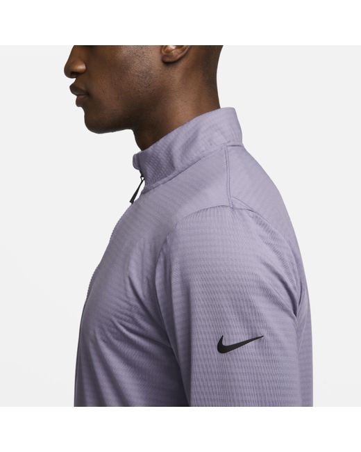 Nike Purple Victory Dri-fit 1/2-zip Golf Top for men
