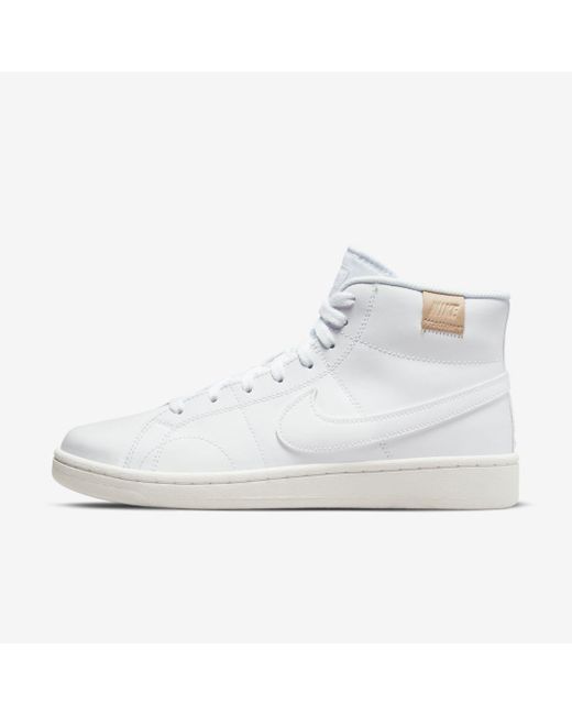 Nike COURT ROYALE 2 MID White / Black - Fast delivery | Spartoo Europe ! -  Shoes High top trainers Men 69,00 €