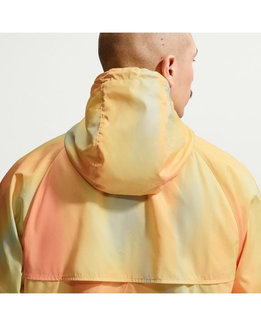 Nike Yellow Windrunner "Sunset" Lined Jacket for men