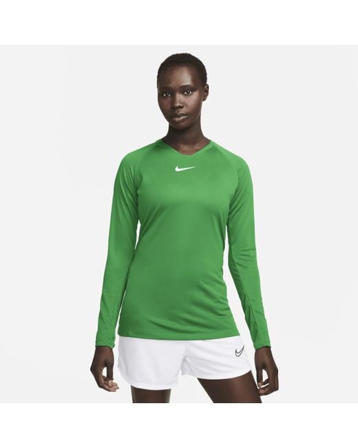 Nike Stretchy Dri FIT Park Football Base Layer in Green Lyst UK