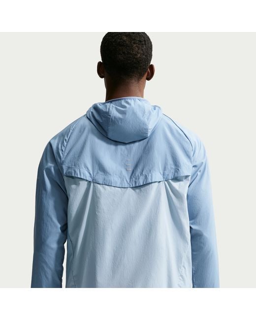 Nike Blue Stride Repel Uv Running Jacket for men