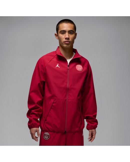 Nike Red Paris Saint-Germain Jam Warm-Up Jacket for men
