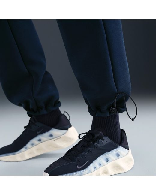 Nike Blue Tech Open-Hem Fleece Pants for men