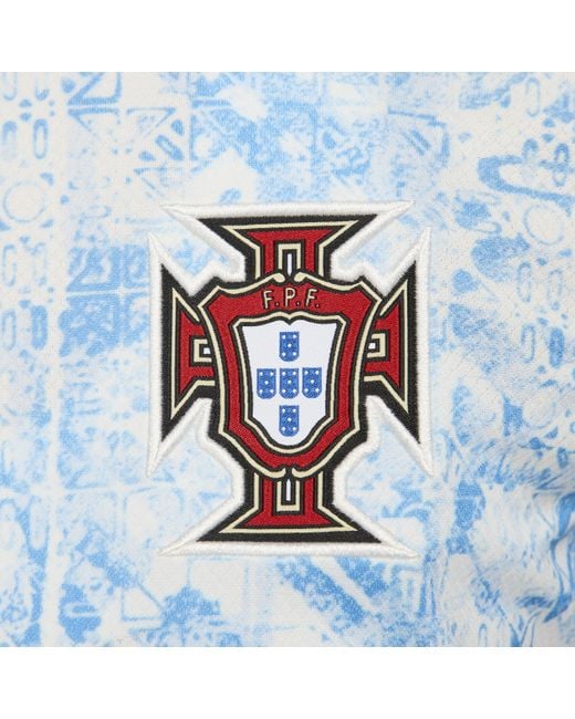 Nike Blue Portugal ( Team) 2024/25 Stadium Away Dri-fit Football Replica Shirt Polyester