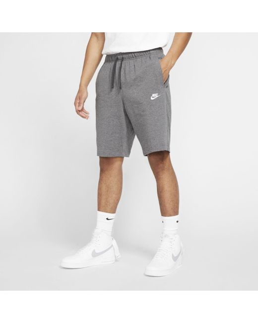 nike cotton grey shorts
