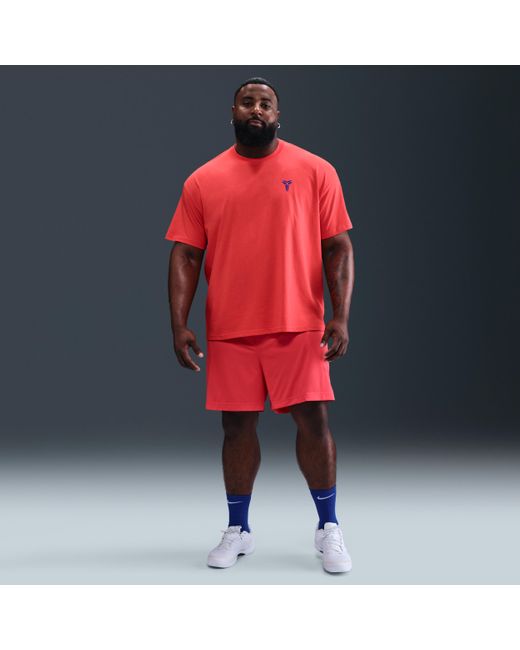 Nike Red Kobe Dri-Fit 15Cm (Approx. Basketball Shorts for men
