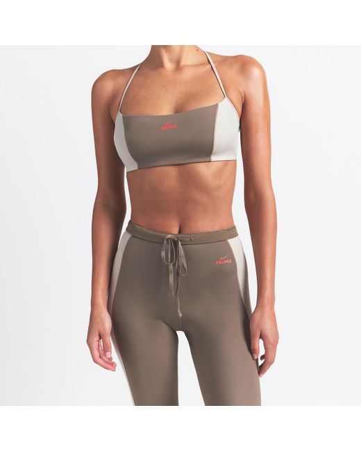 Nike White Skims Shine High-Waisted 26" Stirrup Leggings With Drawcord