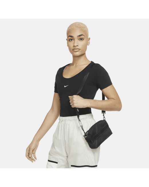 Nike Sportswear Futura Luxe Crossbody Bag in Black | Lyst