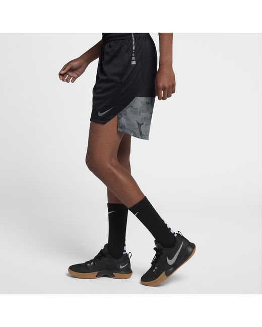 Nike Elite Knit Basketball Shorts in Black | Lyst