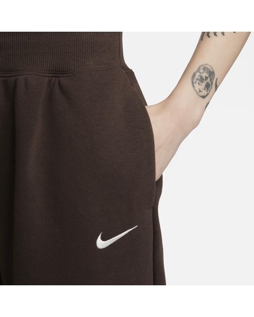 Nike Black Sportswear Phoenix Fleece High-waisted Oversized Sweatpants