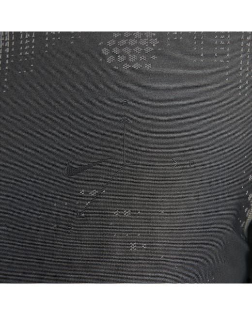 Nike Gray Aps Dri-fit Adv Short-sleeve Versatile Top Polyester for men