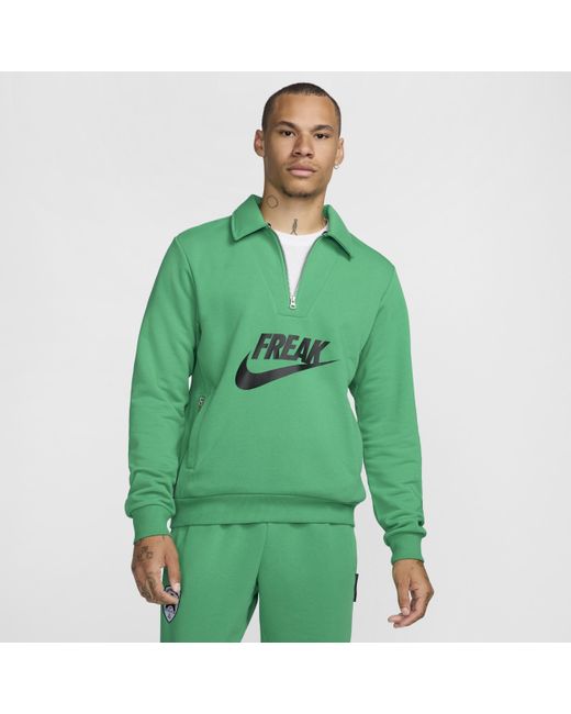 Nike Green Giannis Standard Issue 1/4-Zip Basketball Top for men