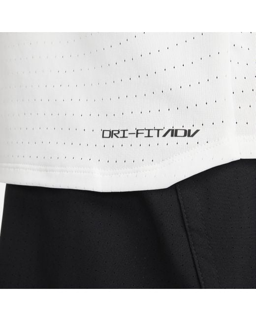 Nike White Aeroswift Dri-fit Adv Running Vest 50% Recycled Polyester for men