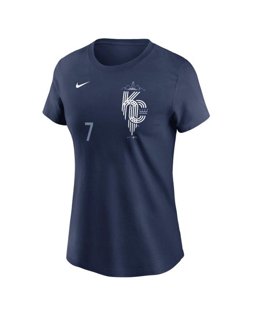 Maglia gioco uomo Kansas Bobby Witt blu chiaro Maglia gioco uomo Kansas Bobby Witt blu chiaro