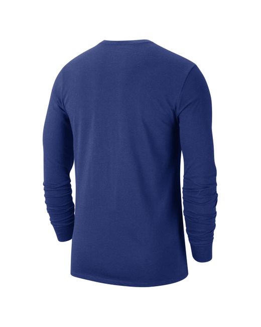 Nike Blue Golden State Warriors Swoosh Essential Nba Long-sleeve T-shirt for men