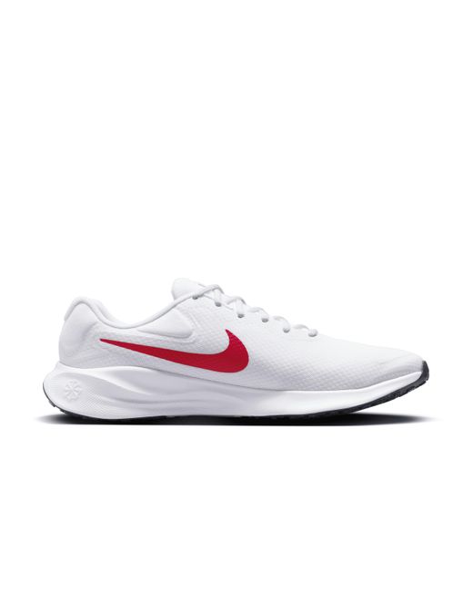 Nike White Revolution 7 Road Running Shoes (extra Wide) for men