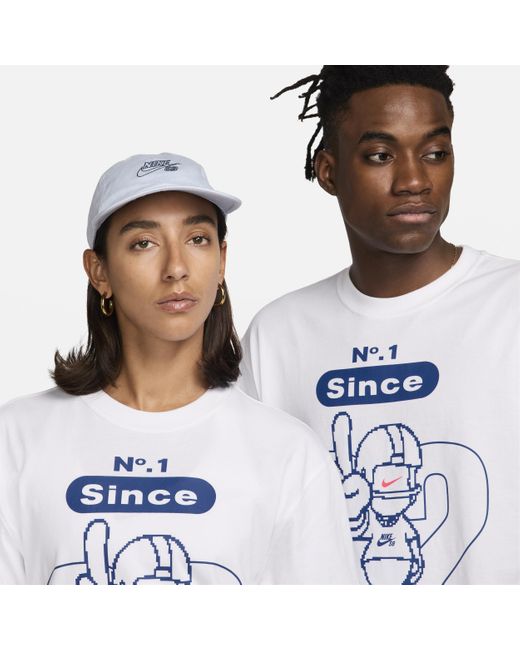 T-shirt da skateboard sb di Nike in White da Uomo