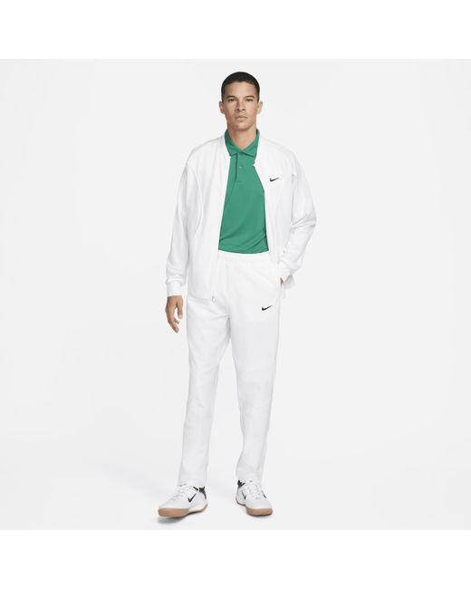 Nike White Court Advantage Dri-fit Tennis Trousers Polyester for men