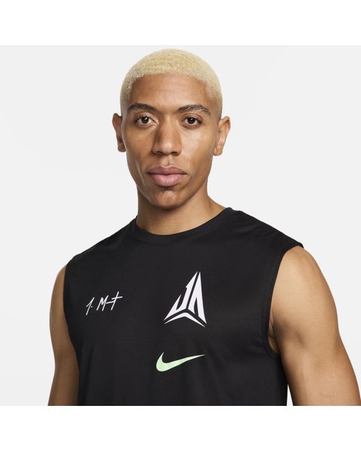 Nike Ja Dri-fit Basketbalshirt Zonder Mouwen in het Black voor heren