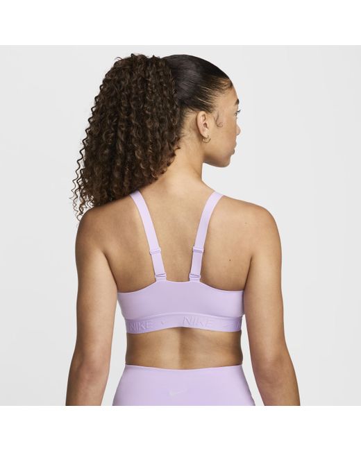 Bra imbottito regolabile indy medium support di Nike in Purple