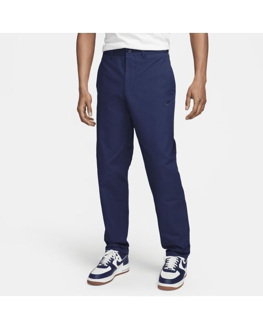 Nike Blue Club Chino Trousers Cotton for men