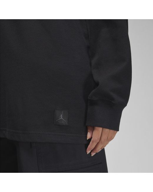 T-shirt oversize a manica lunga jordan essentials di Nike in Black
