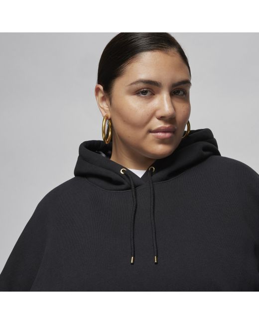 Nike Black Flight Fleece Pullover Hoodie (plus Size)