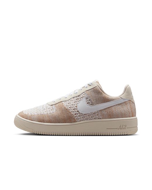 Nike Gray Air Force 1 Flyknit 2.0 Shoes for men