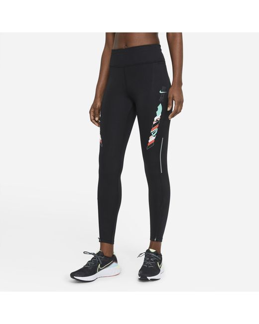 Nike Swoosh Run Women's Mid-Rise 7/8-Length Running Leggings. UK