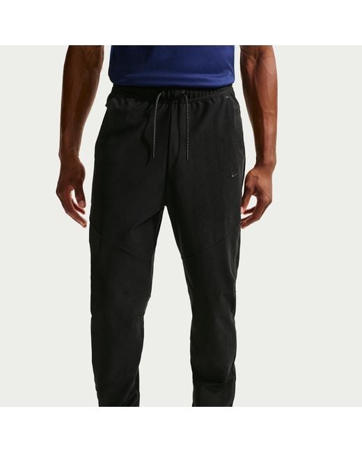 Nike Black Tech Dri-Fit Shori Knit Pants for men