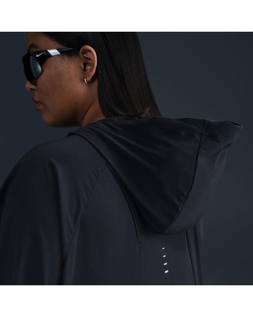 Nike Blue Swift Repel Packable Running Jacket (Plus Size)
