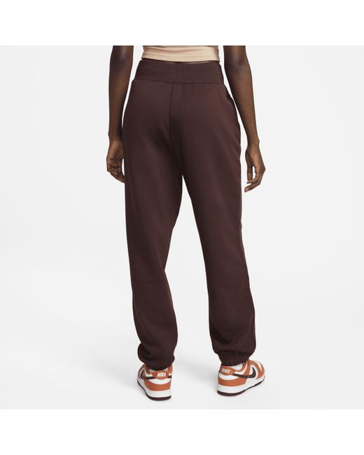 Nike Sportswear Phoenix Fleece Oversized High-waisted Pants in Brown | Lyst
