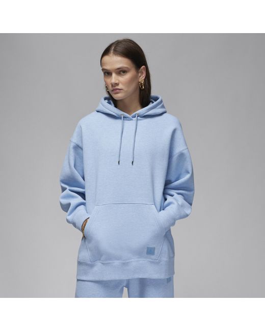 Felpa pullover con cappuccio jordan flight fleece di Nike in Blue