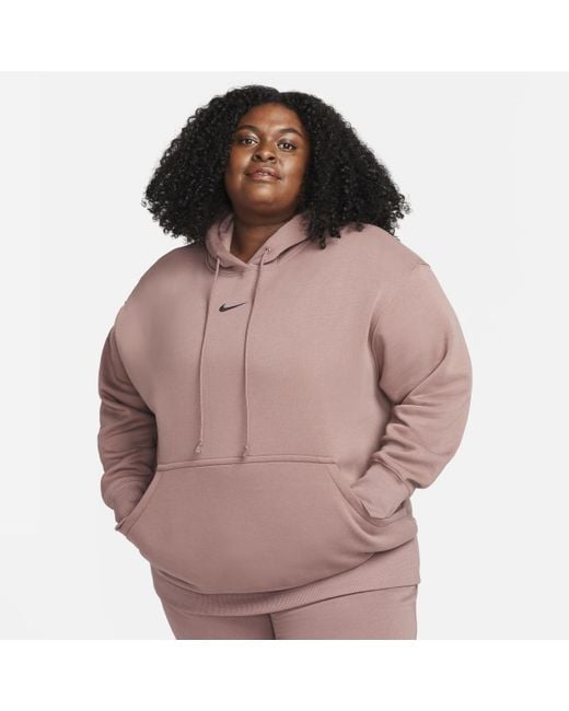 Nike Sportswear Phoenix Fleece Oversized Hoodie in het Brown