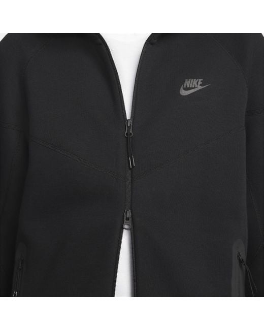 Nike Black Sportswear Tech Fleece Windrunner Full-zip Hoodie 50% Sustainable Blends for men
