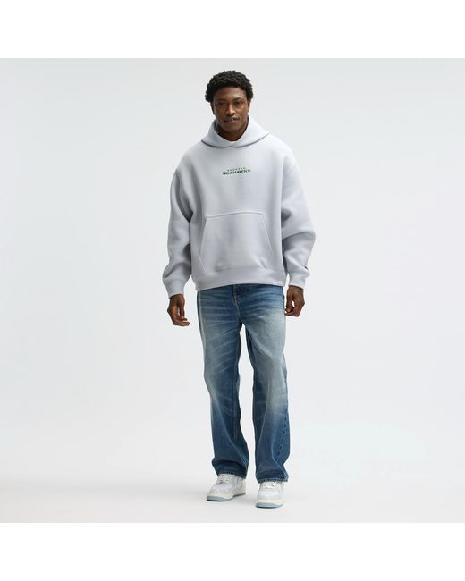 Nike Gray Seattle Seahawks Rivalries Collection Oversized Tech Fleece Nfl Pullover Hoodie for men