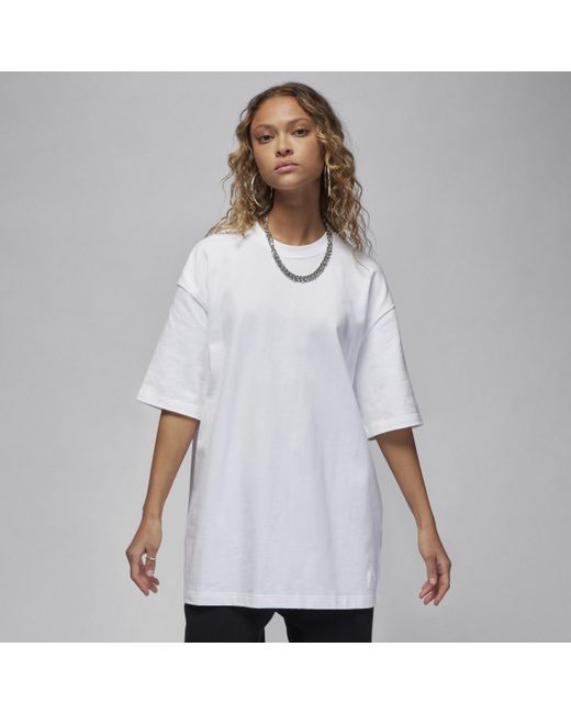 T-shirt oversize jordan essentials di Nike in White