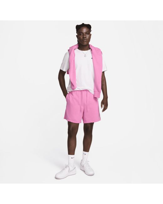 Nike Pink Club French Terry Flow Shorts for men