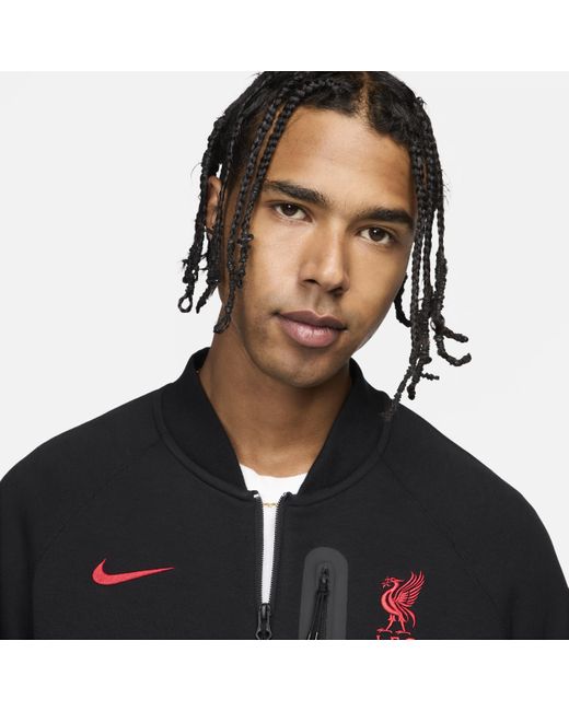 Nike Black Liverpool F.c. Tech Fleece Football Jacket for men