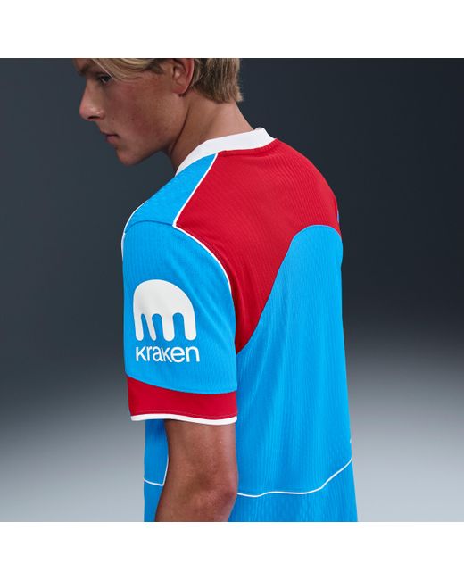 Nike Blue Atlãtico Madrid 2025/26 Match Third Dri-Fit Adv Total 90 Soccer Authentic Jersey for men