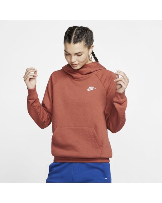 Nike Multicolor Sportswear Essential Funnel-neck Fleece Pullover Hoodie