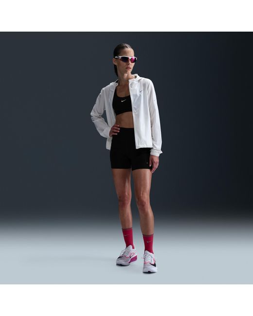 Nike Blue Swift High-Waisted 10Cm (Approx. Tight Running Shorts With Pockets