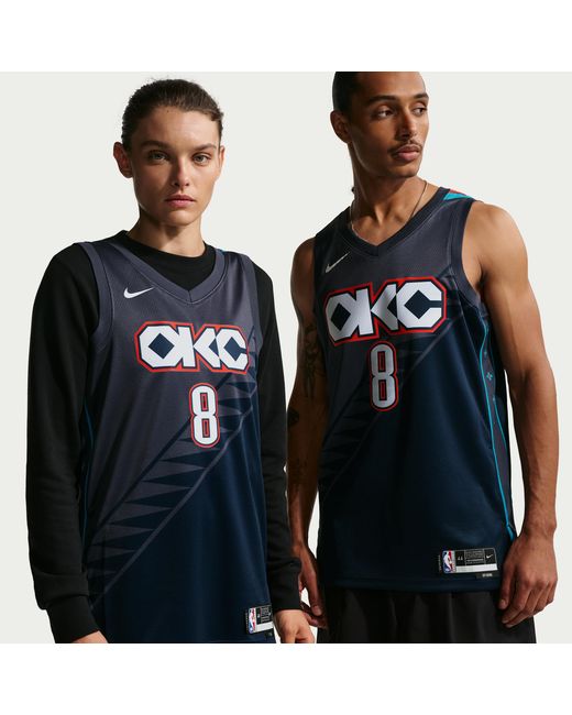 Nike Blue Jalen Williams Oklahoma City Thunder City Edition Nba Swingman Jersey for men