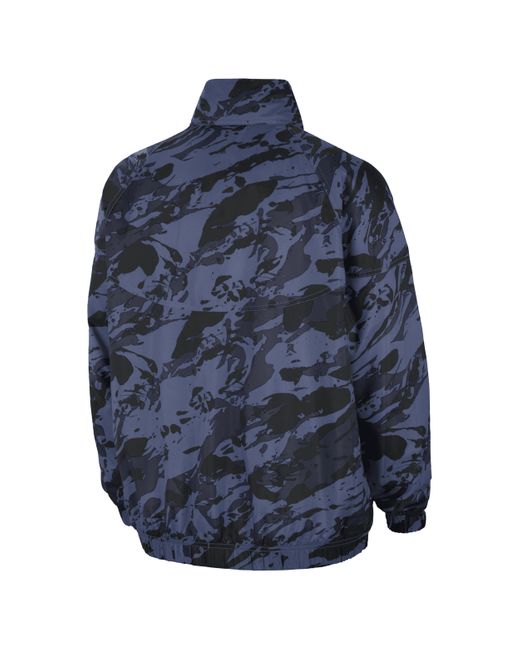 Nike Blue Michigan Windrunner College Anorak Jacket for men