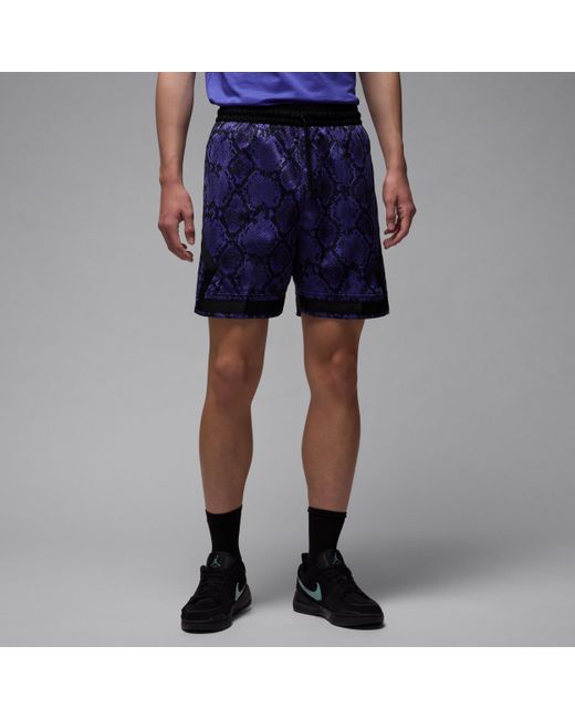 Nike Blue Sport Dri-Fit Mesh Diamond Shorts for men