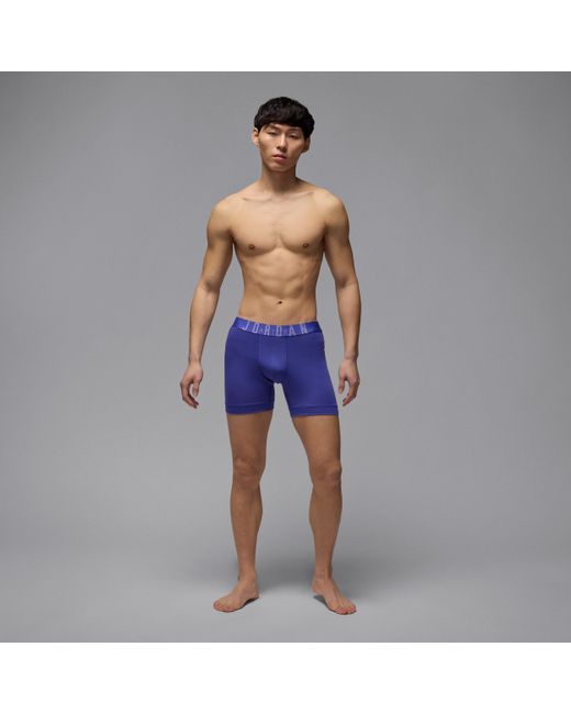 Nike Blue Flight Modal Boxer Briefs (3-Pack) for men